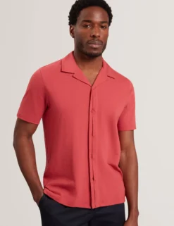 Relaxed Cotton Linen Button-Through Shirt