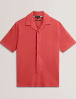 Relaxed Cotton Linen Button-Through Shirt