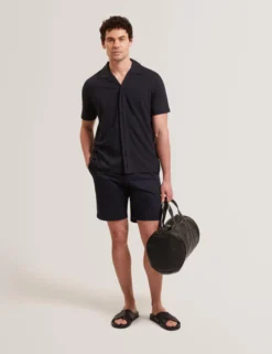 Relaxed Cotton Linen Button-Through Shirt