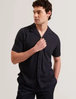 Relaxed Cotton Linen Button-Through Shirt