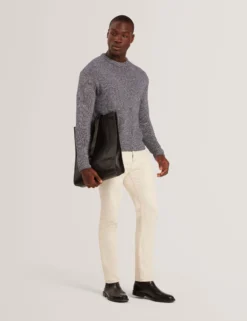 Relaxed Fit Twist Weave Knitted Sweater