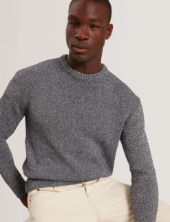 Relaxed Fit Twist Weave Knitted Sweater