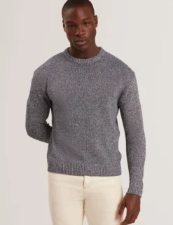 Relaxed Fit Twist Weave Knitted Sweater