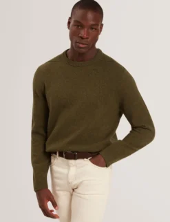 Relaxed Fit Wool Rich Knit Sweater