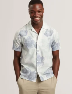 Relaxed Shaded Floral Short Sleeve Shirt