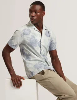 Relaxed Shaded Floral Short Sleeve Shirt