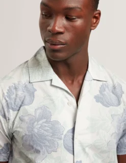 Relaxed Shaded Floral Short Sleeve Shirt