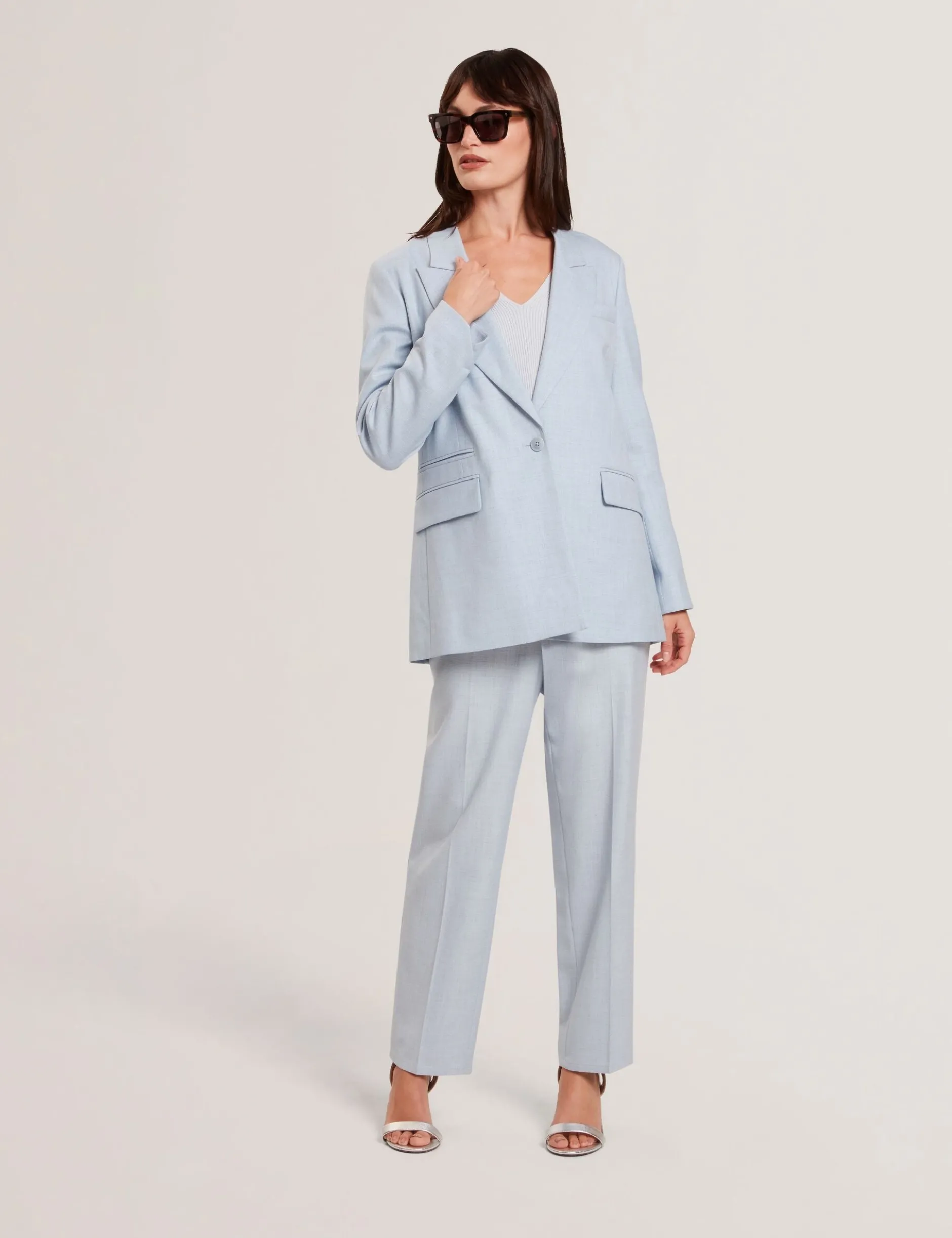Relaxed Tailored Single Breasted Blazer
