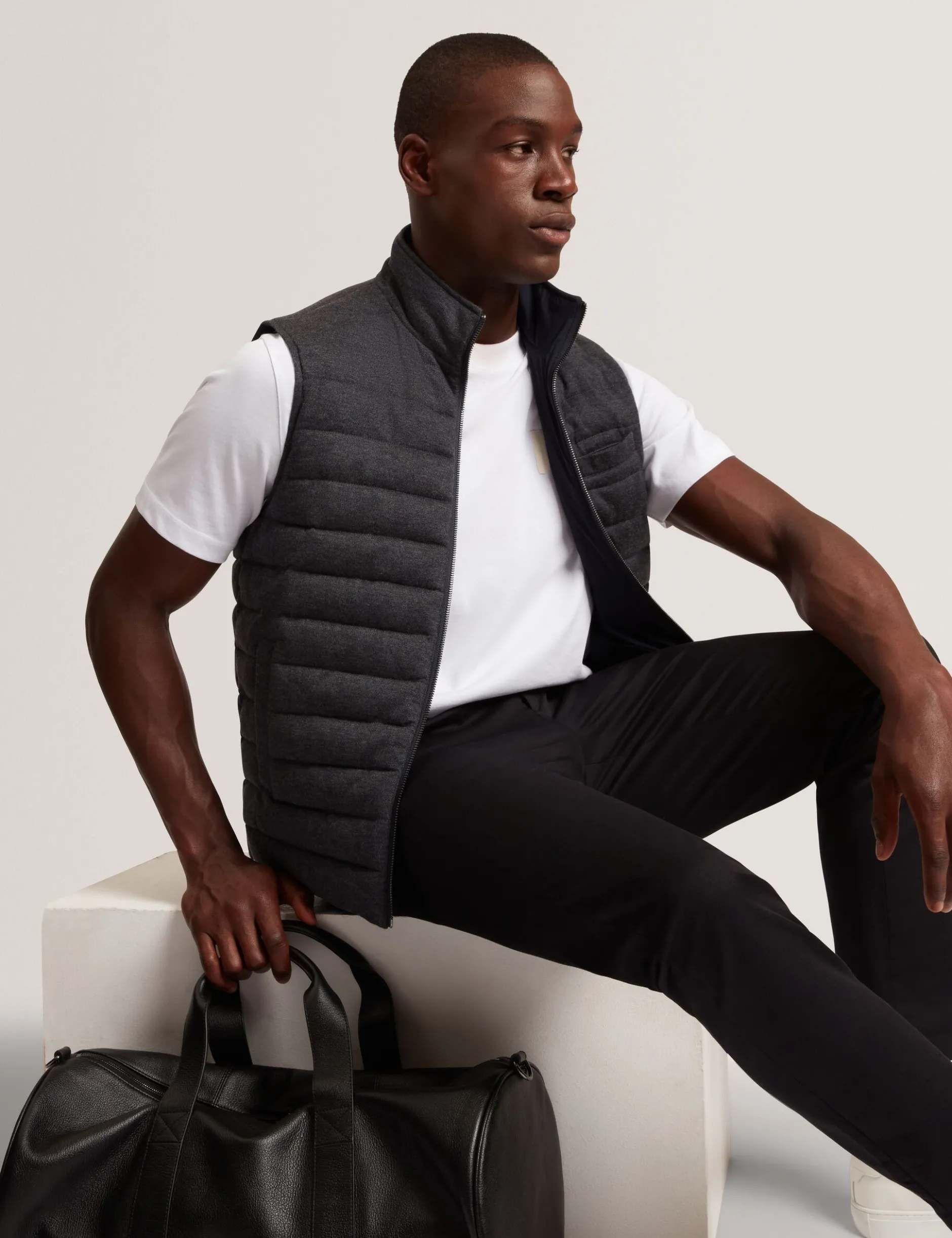 Reversible Fine Knit Quilted Gilet