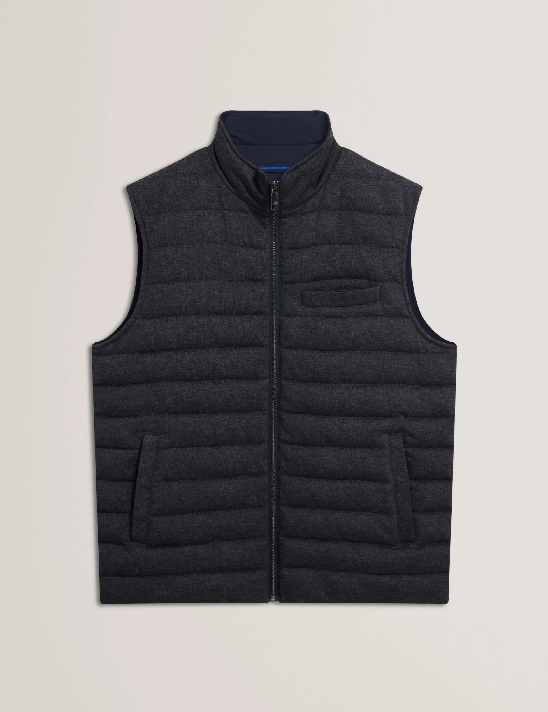 Reversible Fine Knit Quilted Gilet