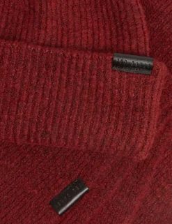 Ribbed Hat and Scarf Gift Set