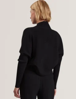 Ribbed Knit Cropped Bolero Cardigan