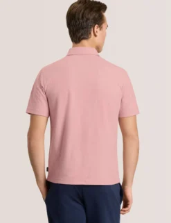Ribbed Zip Polo