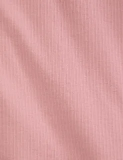 Ribbed Zip Polo