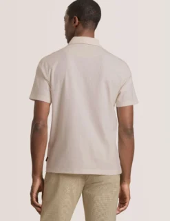 Ribbed Zip Polo