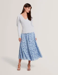 Rib Sculpt Sleeve Sweater