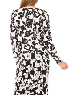 Rose Jacquard Cardigan