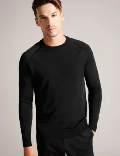 Saddle Shoulder Crew Neck Jumper
