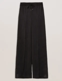 Satin Wide Leg Drawstring Joggers