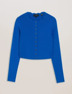 Scallop Trim Cardigan