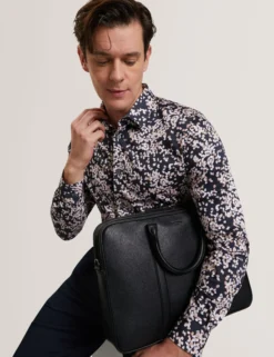 Scattered Petal Slim Long Sleeve Shirt