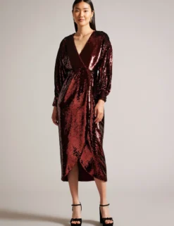 Sequin Midi Dress