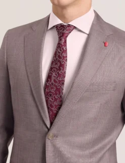 Sharkskin Wool Modern Fit Suit Jacket