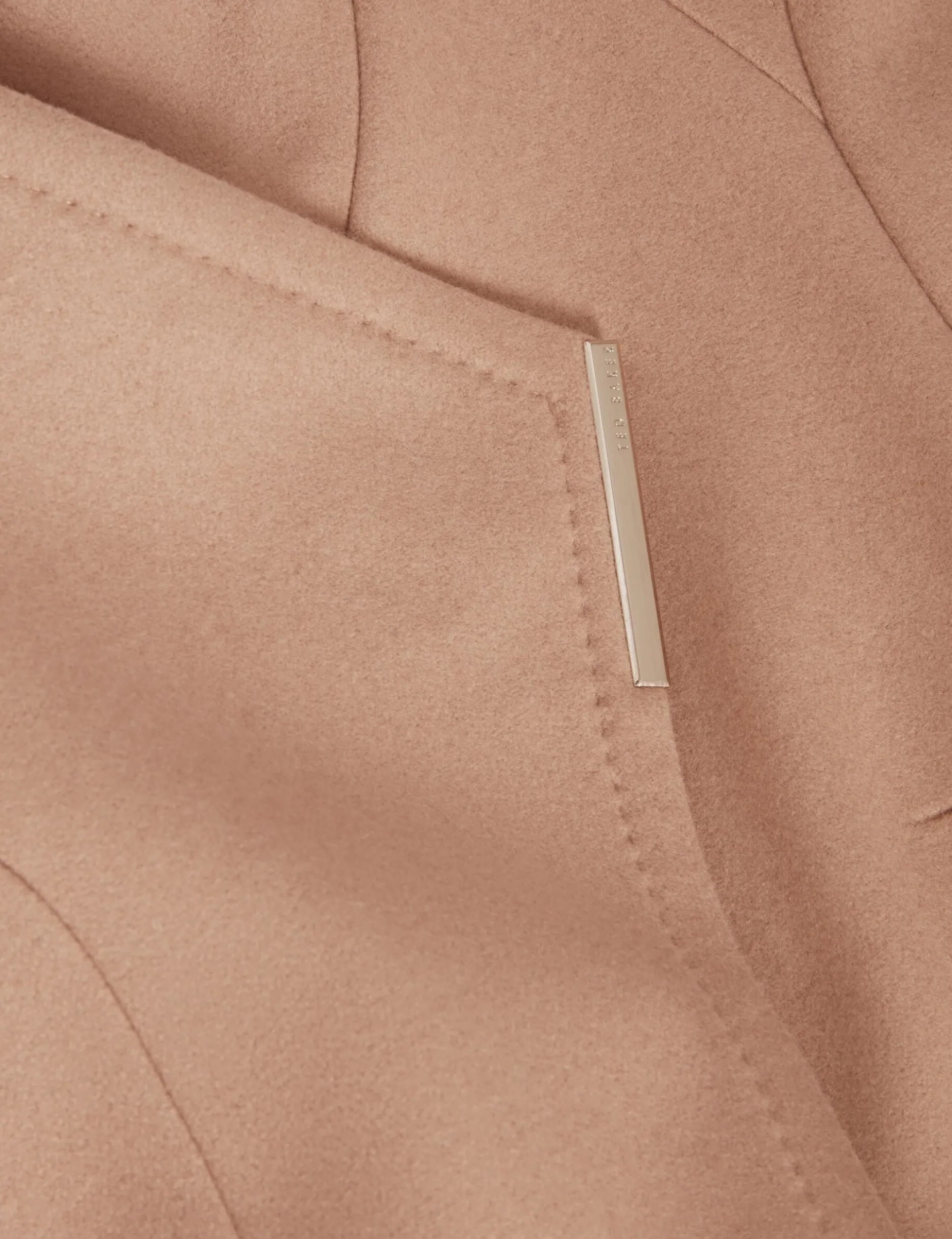 Short Belted Wool Wrap Coat