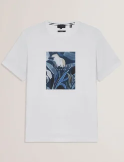 Short Sleeve Box Print Graphic T-Shirt