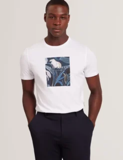 Short Sleeve Box Print Graphic T-Shirt