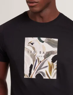 Short Sleeve Box Print Graphic T-Shirt