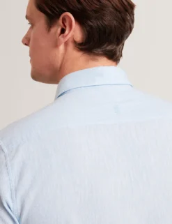 Short Sleeve Linen Cotton Woven Shirt