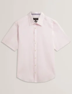 Short Sleeve Linen Cotton Woven Shirt