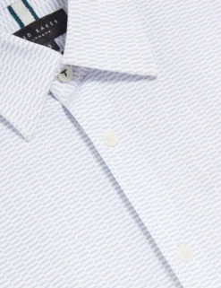 Short Sleeve Regular Geo Print Shirt