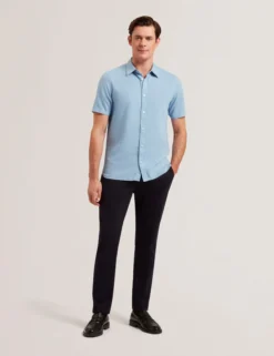 Short Sleeve Regular Linen Woven Shirt