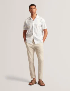 Short Sleeve Relaxed Floral Print Shirt