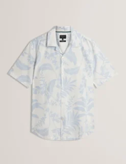 Short Sleeve Relaxed Floral Print Shirt