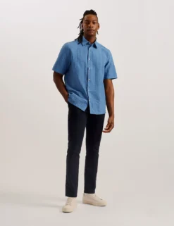 Short Sleeve Seersucker Shirt