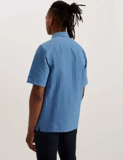 Short Sleeve Seersucker Shirt
