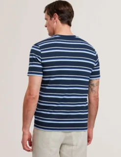 Short Sleeve Textured Striped T-Shirt