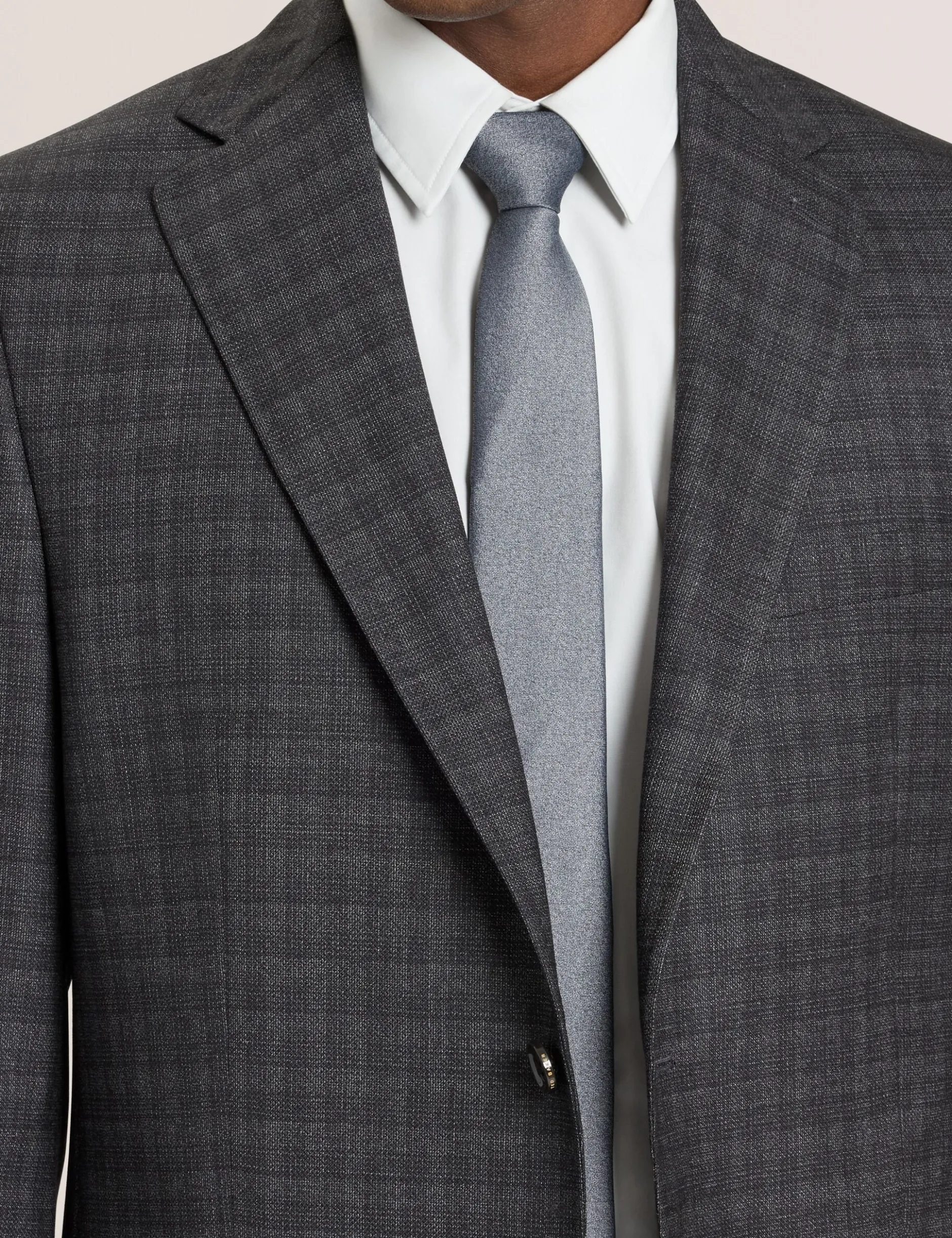 Single Breasted Two Button Notch Fully Fashioned Tattersall Suit Jacket