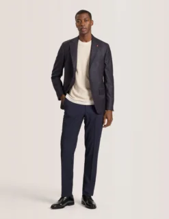 Single Breasted Two Button Notch Fully Fashioned Plaid Jacket