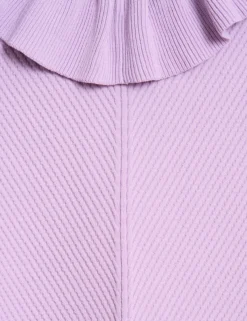 Sleeveless Knit Ruffle Top