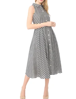 Sleeveless Shirt Dress