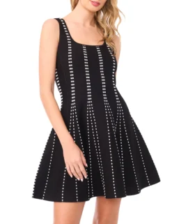 Sleeveless Square Neck Mini Dress