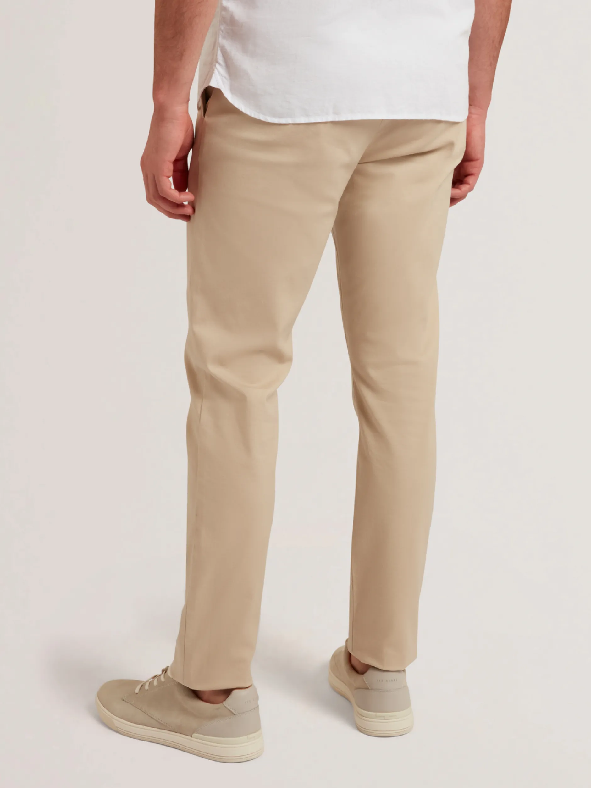 Slim Fit Cotton Blend Chinos