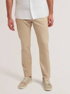 Slim Fit Cotton Blend Chinos