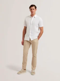 Slim Fit Cotton Blend Chinos