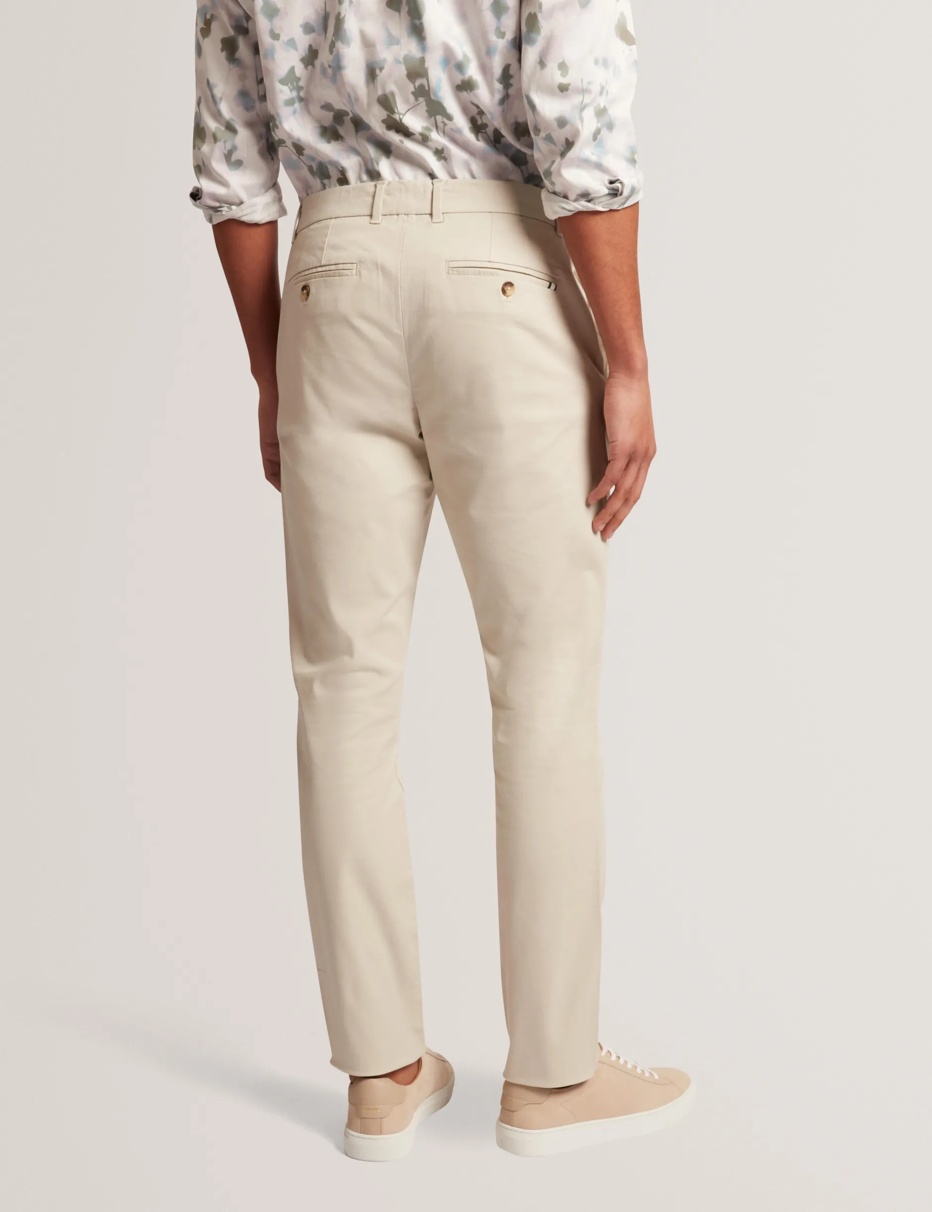 Slim Fit Cotton Blend Chinos