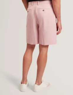 Slim Fit Linen Blend Tailored Shorts